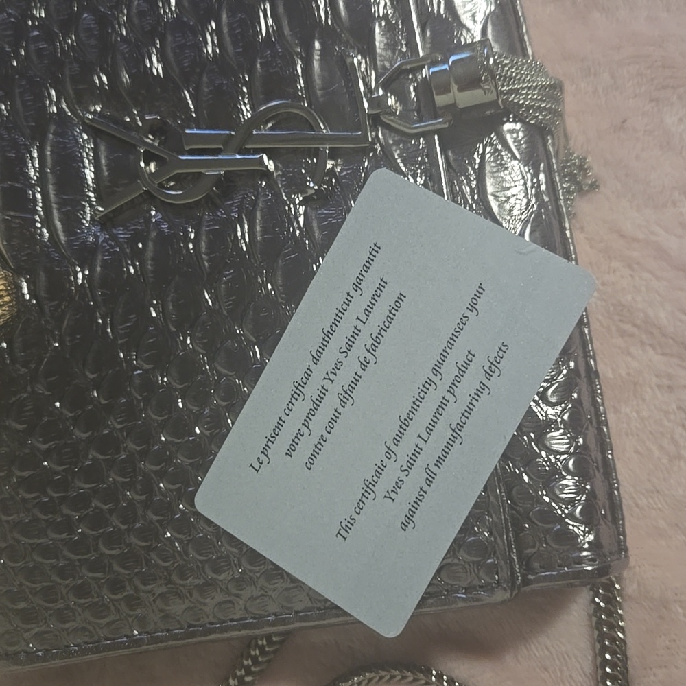 Ysl Silver Designer Crossbody Bag - Picture 9 of 16